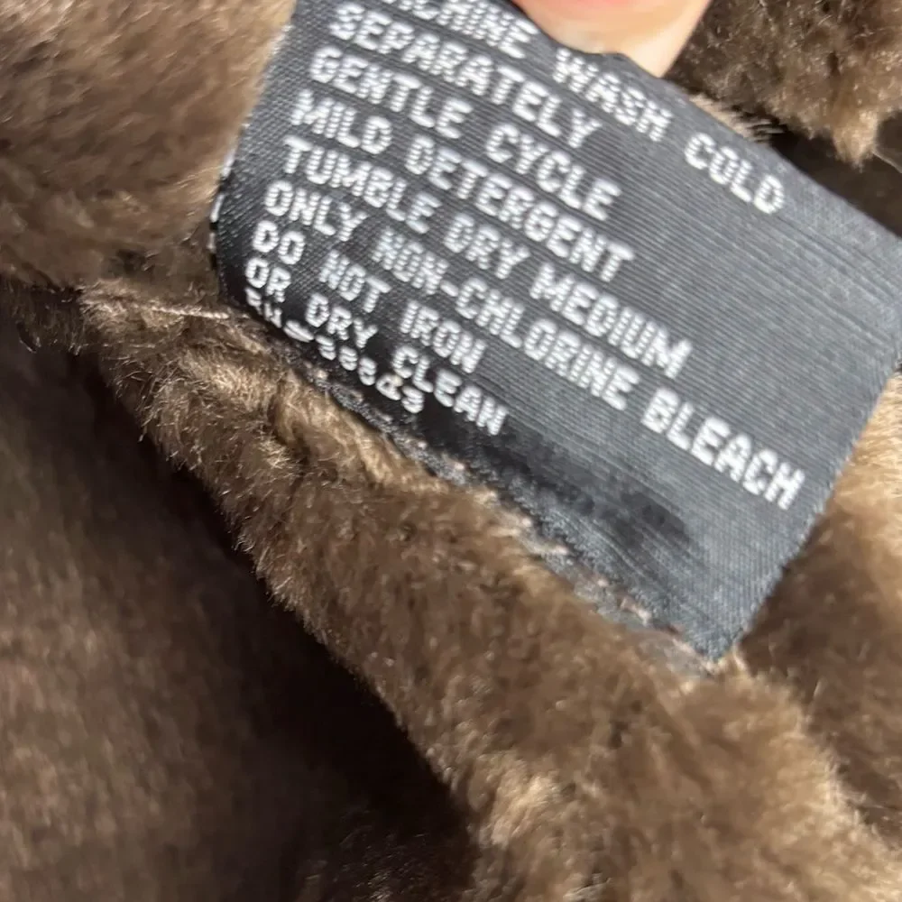 Via Spiga Deadstock 90s Y2K vintage brown espresso Long Coat size small NWT new - Picture 6 of 10